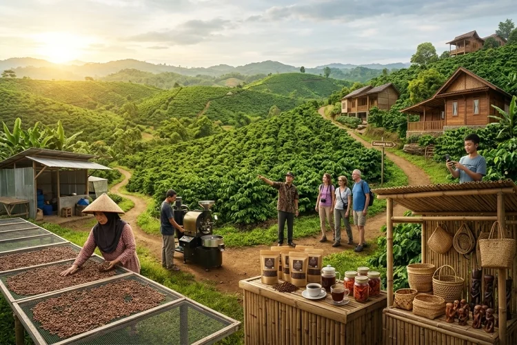UMKM Lokal Pekon Rigis Jaya, Dari Kopi hingga Produk Kreatif